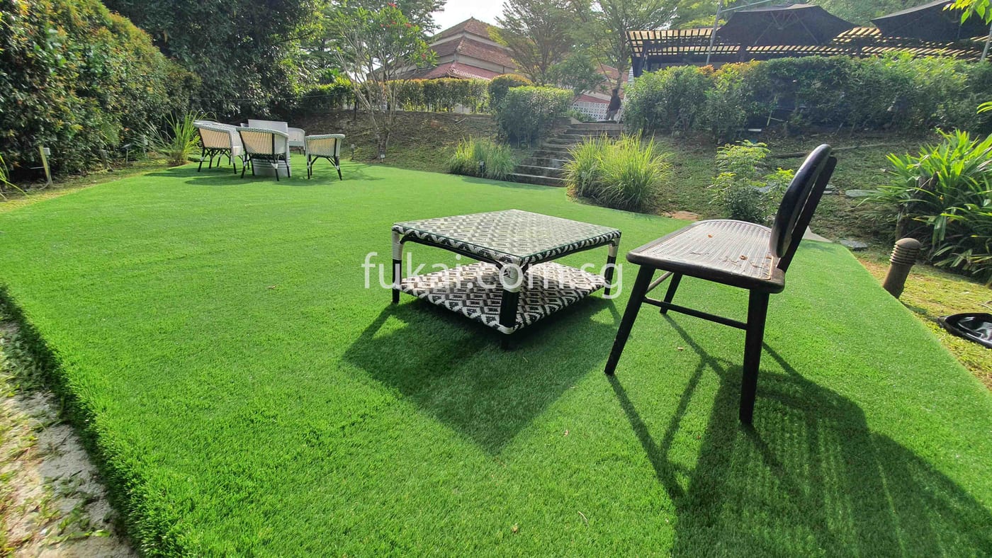 Artificial Grass In Singapore Bistro