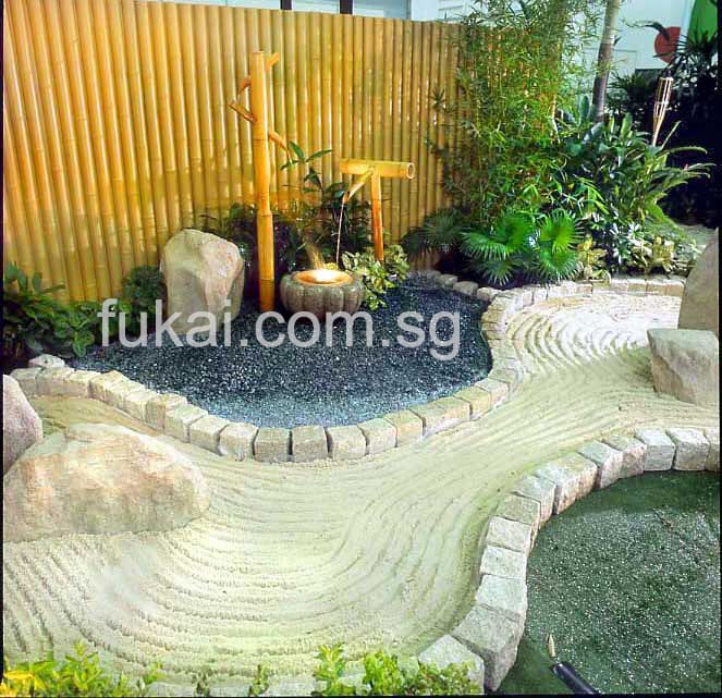 Artistic Landscape With Water Feature