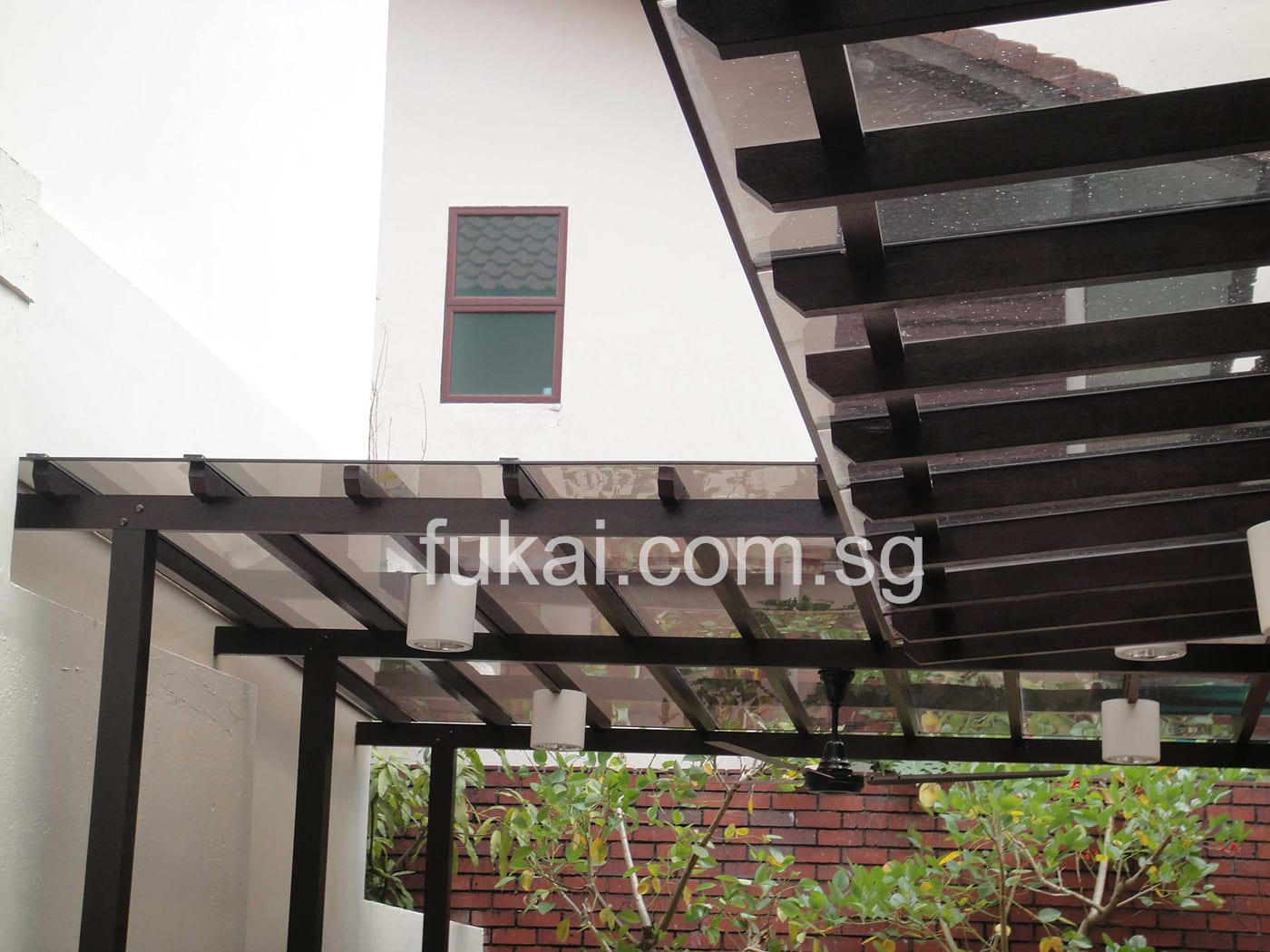 Close Up Timber Trellis Roof