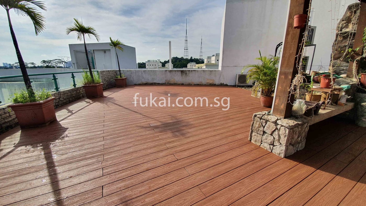 Composite Decking On Rooftop