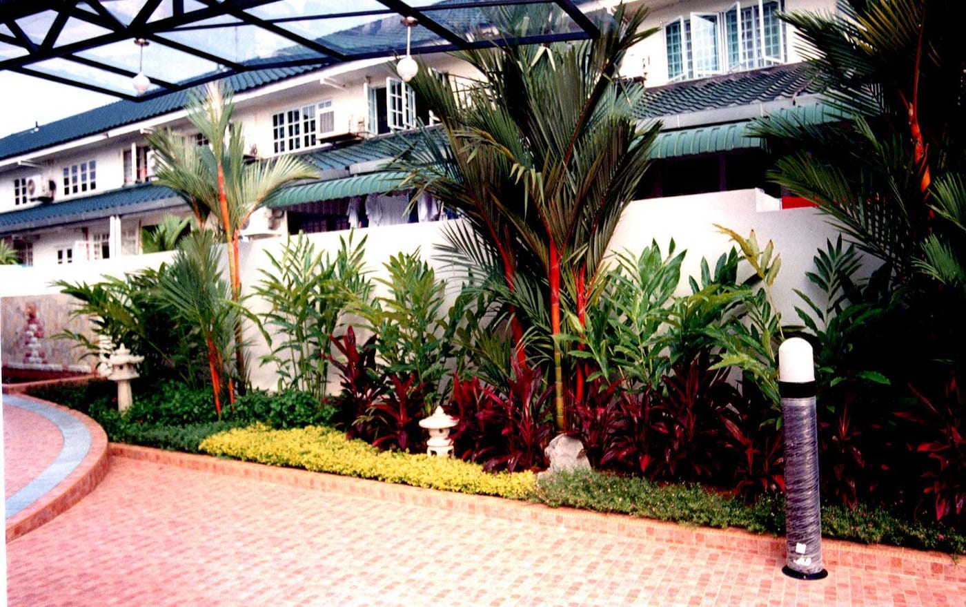 Outdoor Aesthetic Display Of Plant Ornaments