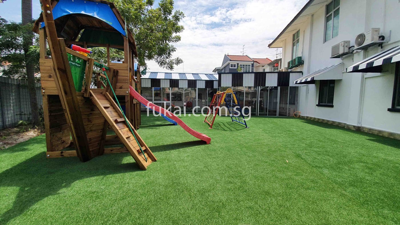 Synthetic Artificial Carpet Grass At Singapore Kindergarten