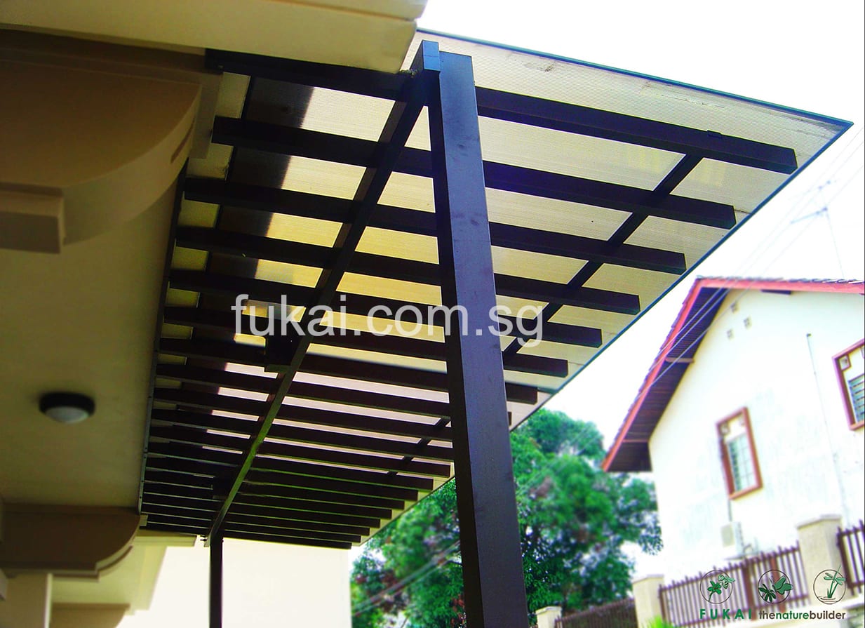 Timber Polycarbonate Trellis