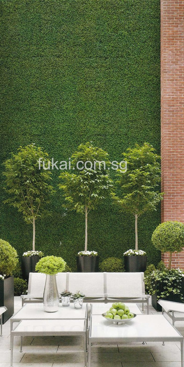 Vertical Green Grass Wall Display 1