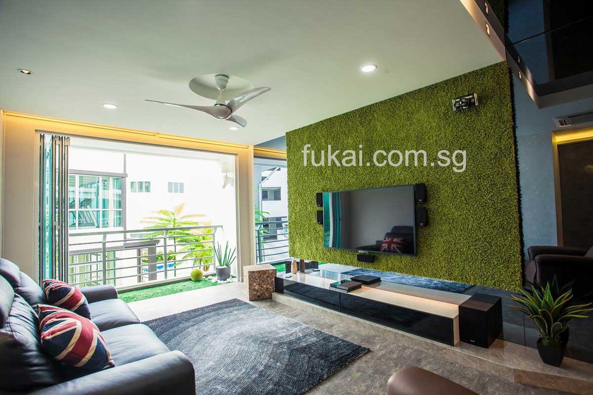 Vertical Green Grass Wall