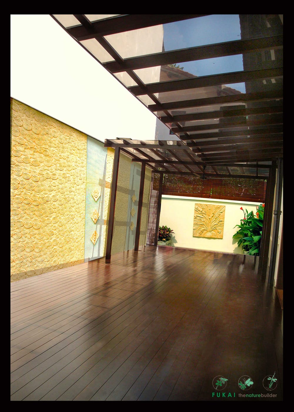 Vertical Timber Trellis