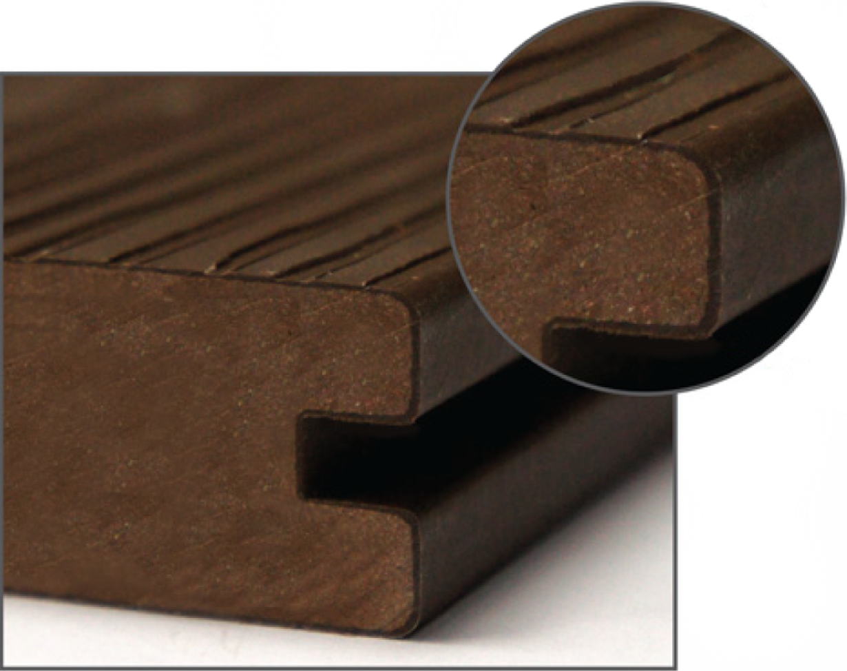 close-up shot of timber decking