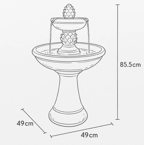 Two-tier-half-bowl-brown - Image 9