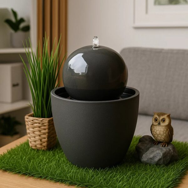Round Ball Standing Grey - Image 8