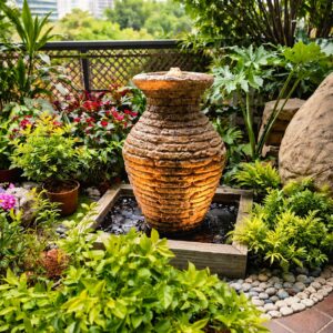 Treasure Vase Granite Water Feature