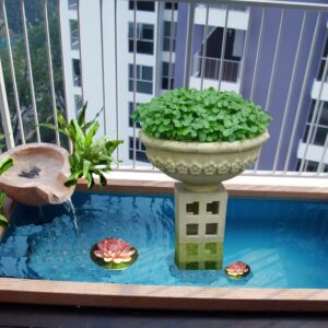 Modern Design Water Feature Pond at Balcony